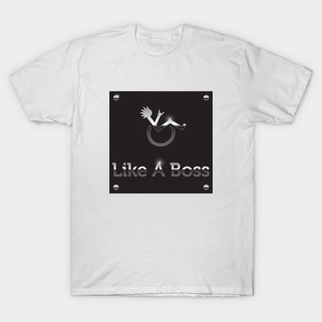 Like a Boss Wheelchair Rockstar accessibility Made Possible T-Shirt by geekspeaker